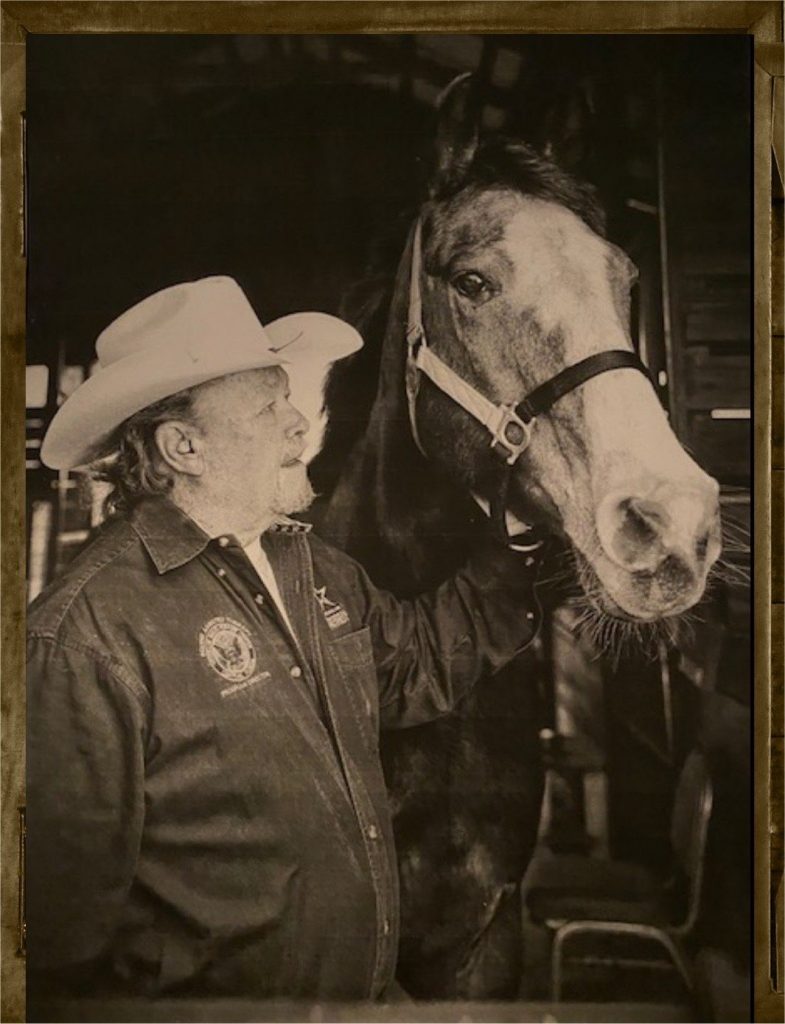 Bob Bambury with his horse